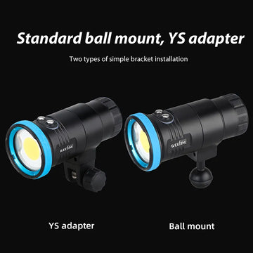 Weefine WF107 Smart Focus 4000 V2 Multifunctional Video Light for Scuba Diving Underwater Photography Videography Lamp